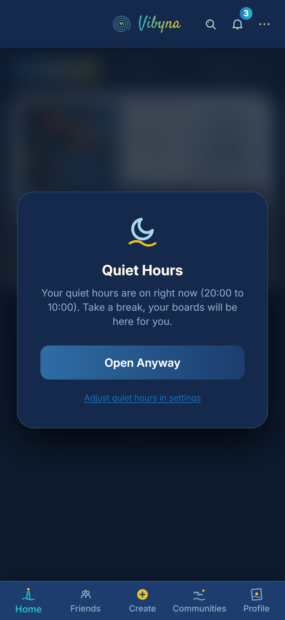 Quiet hours